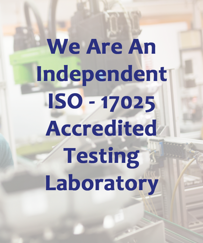 independent ISO-17025 accredited testing laboratory
